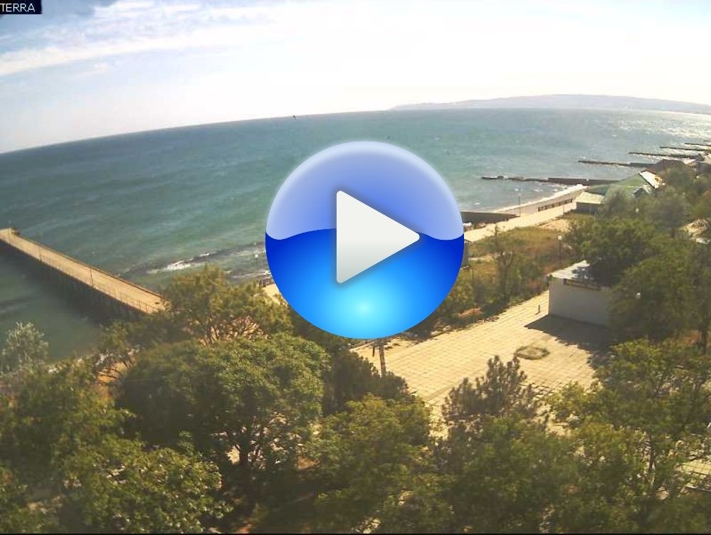 Веб камера онлайн с видом на "старую" набережную Приморского и Феодосийский залив